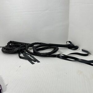 Elegant Black Braided Belt